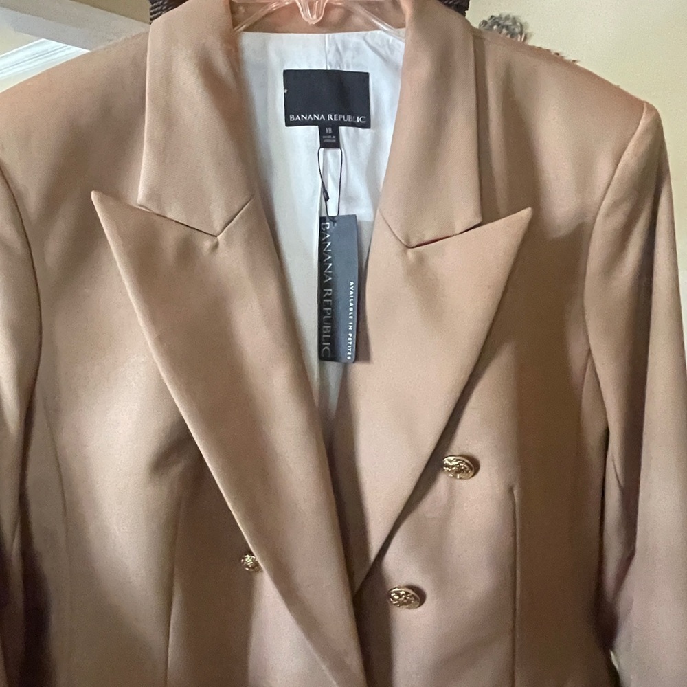 Banana Republic Women's Tan Captain Blazer